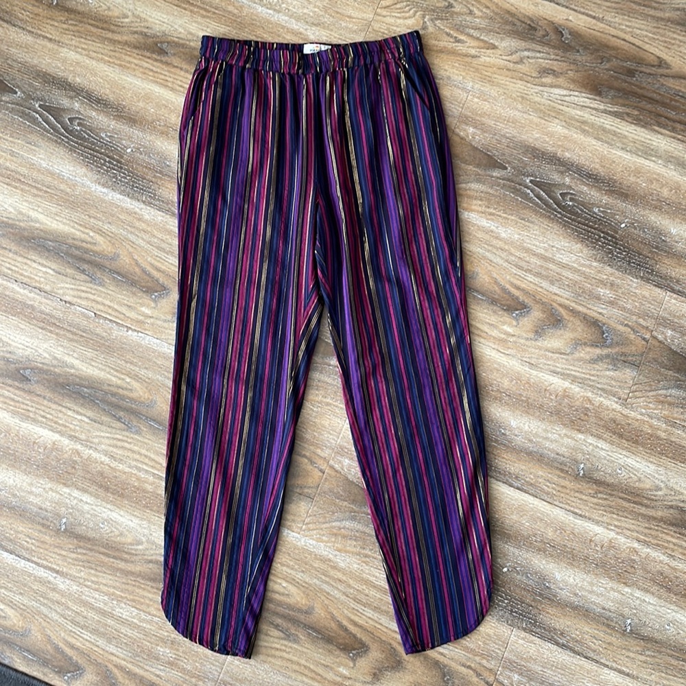 Marine Layer Allison Pull-on Pants in Lurex Stripe